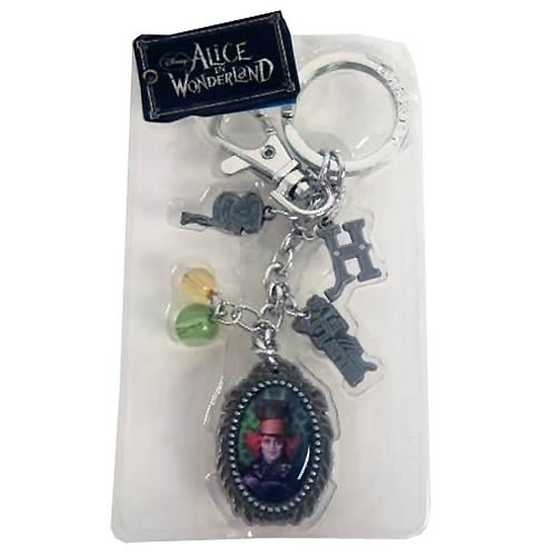 Alice in Wonderland Mad Hatter Pewter Charms Key Chain