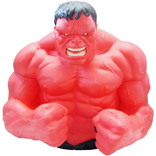 Red Hulk Vinyl Bust Bank