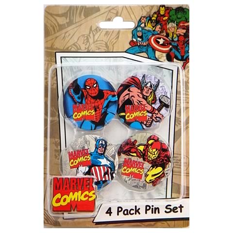 Marvel 4-Pack Pin Set