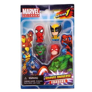 Marvel Figural Eraser 4-Pack Set B