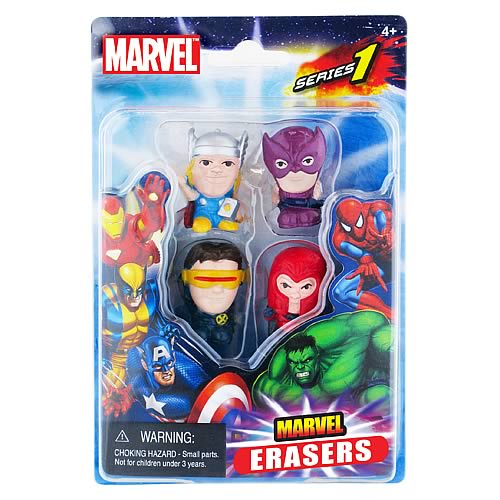 Marvel Figural Eraser 4-Pack Set D