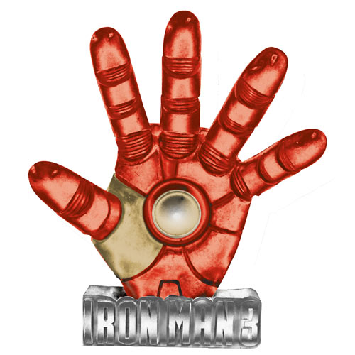 Iron Man 3 Movie Solar Powered Light-Up Resin Paperweight