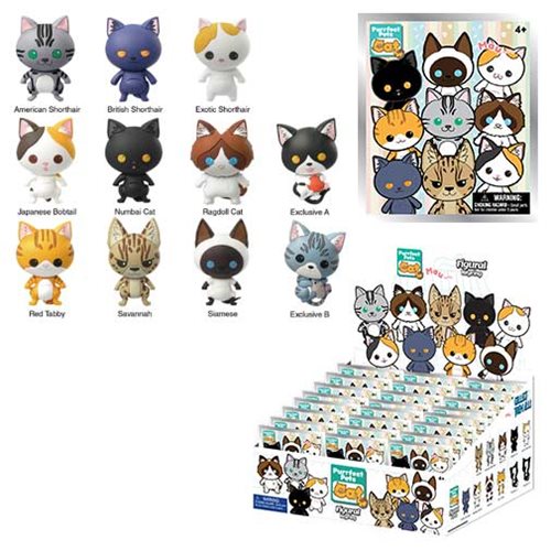 Cats 3-D Figural Key Chain Display Case