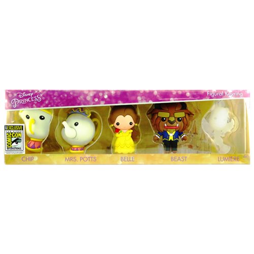 Beauty and the Beast 3D Key Chain 5-Pack - SDCC 2017 Excl.