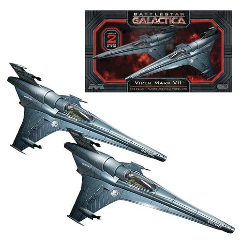 Battlestar Galactica Viper MKVII 1:72 Scale Model Kit 2-Pack
