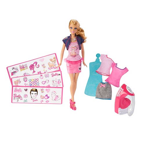 Barbie Iron-On Style Doll Barbie Caucasian Doll