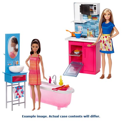 Barbie Home Playset and Doll Case