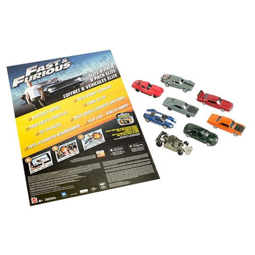 Fast and Furious Elite 1:55 Scale Die-Cast Vehicle 8-Pack