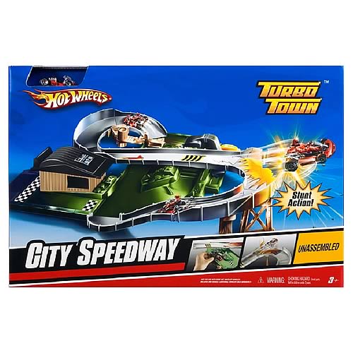 Hot Wheels Turbo Town City Speedway Playset