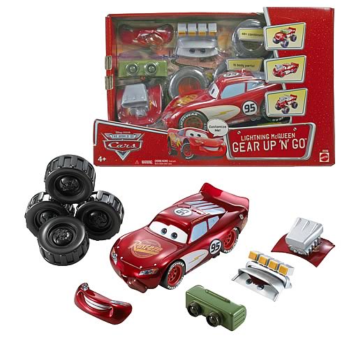 Pixar Cars Gear Up and Go Lightning McQueen Vehicle