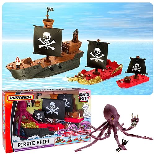 Matchbox Mega Rig Pirate Ship Building System