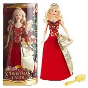 MTP8734 Barbie A Christmas Carol Red Dress Doll
