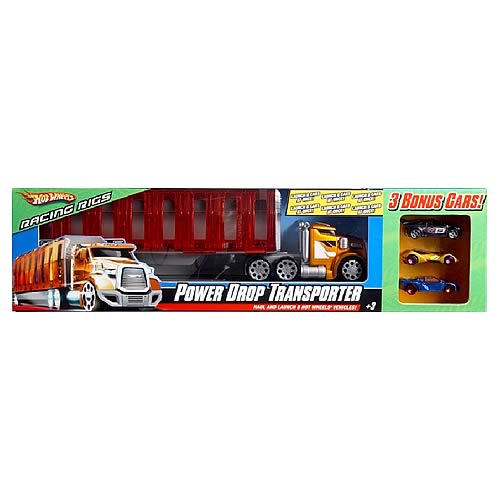 Hot Wheels Power Drop Transporter with Bonus Cars