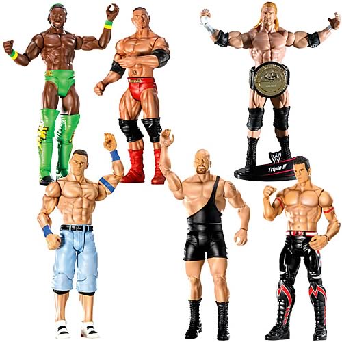 WWE Series 1 Action Figure Assortment Case, Wrestling, Action Figures, Mattel