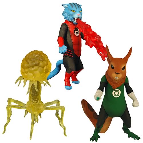 Green Lantern Animals Dex, Desportellis and B'dg Figures, NM