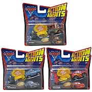 Cars 2 Action Agents Vehicles with Launcher Wave 1 Case