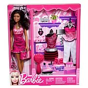 Barbie African American Doll and Fashions Case