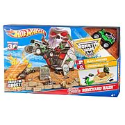 Hot Wheels Monster Jam Grave Digger Boneyard Bash Playset
