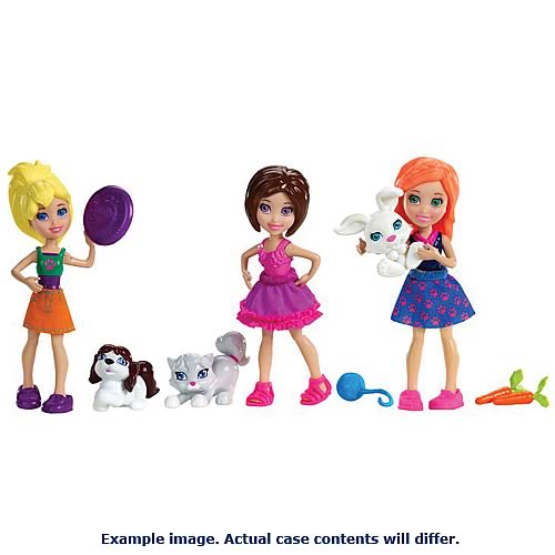 Polly Pocket Doll and Pet Case