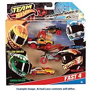 Hot Wheels Team Hot Wheels Vehicles 4 Pack Case