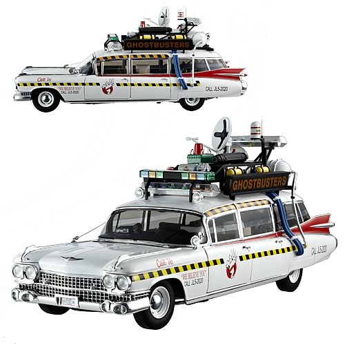 Ghostbusters 2 Ecto-1A Hot Wheels Elite 1:18 Scale Vehicle