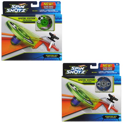 Hot Wheels Spinshotz HyperDisk Starter Playset 2-Pack Case