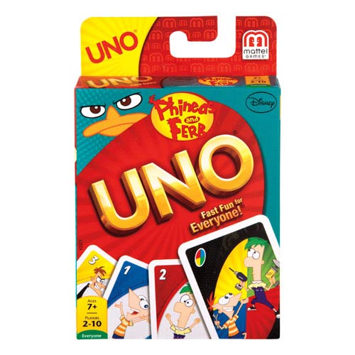 UNO Phineas And Ferb Game