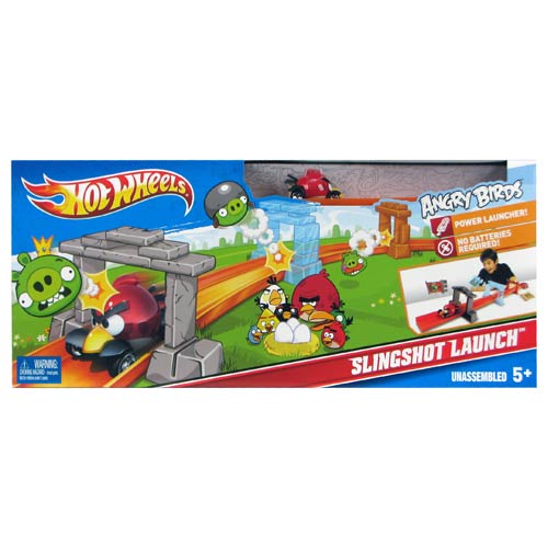 Hot Wheels Angry Birds Slingshot Track Playset