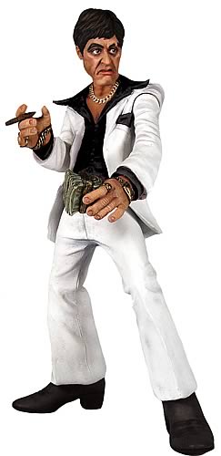 Scarface Talking White Suit Rotocast Figure