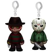 Freddy Krueger and Jason Voorhees Plush Clip Ons Set