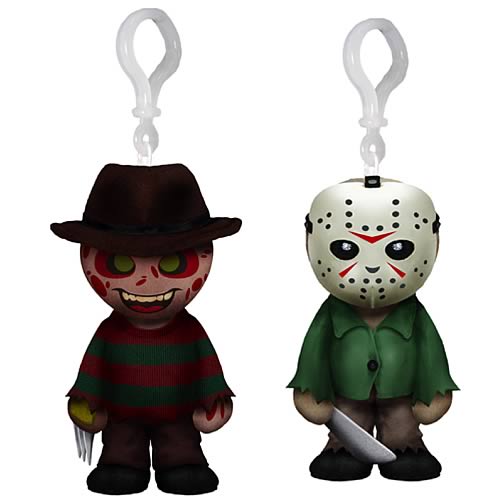 Freddy Krueger and Jason Voorhees Plush Clip Ons Set