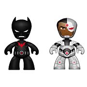 DC Universe Mini Mez-Itz Batman Beyond and Cyborg Figures