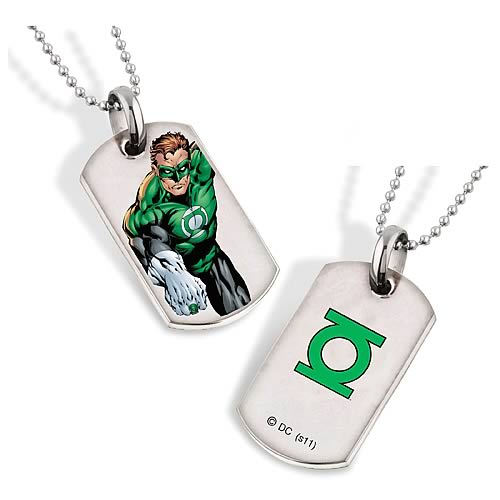 Green Lantern Hal Jordan Dog Tag Necklace