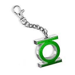 Green Lantern Green/Silver Emblem Key Chain