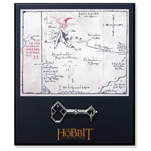 The Hobbit Thorin Oakenshield Key and Map Prop Replica Set