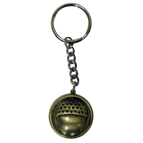The Hobbit Bilbo Baggins Acorn Button Key Chain