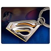 Superman Returns Gold and Silver Plated Key Chain