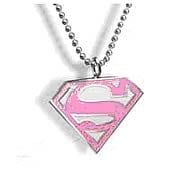 Supergirl Pink Emblem Pendant