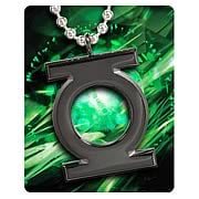 Green Lantern Black Emblem Pendant Necklace