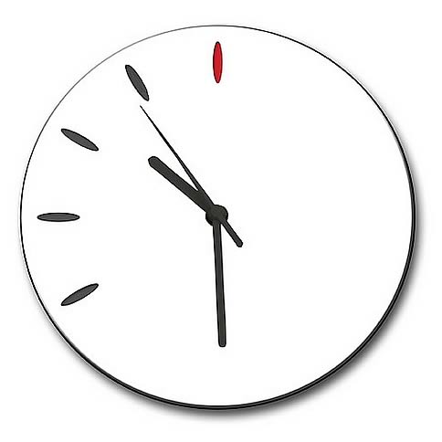 Watchmen Wooden Doomsday Wall Clock