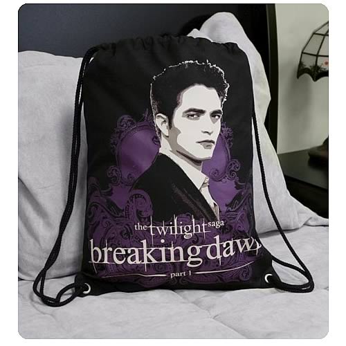 Twilight Breaking Dawn Edward Swirls Drawstring Bag