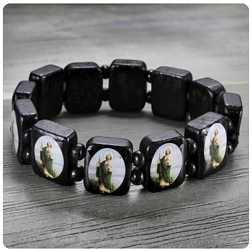 Twilight Breaking Dawn St. Jude Wooden Bracelet