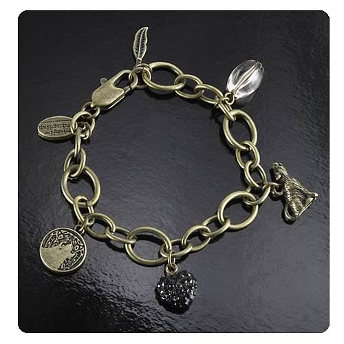 Twilight Breaking Dawn Pt 2 Wolf and Feather Charm Bracelet