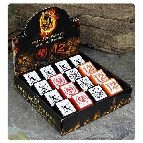 Hunger Games Movie Square Stamps