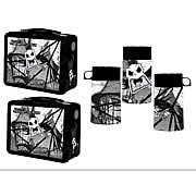 Lunch Boxes > Nightmare Before Christmas - Get into the Halloween spirit, year-round! Jack Skellington returns, with exciting items for your collection! From Halloweentown to your home! From the creepiest corners of Halloweentown, comes this freaky and fun lunch box featuring one of Jacks scariest faces! Whether its lunch or extra pumpkin noses for your ghost dog, this is one item even Oogie Boogie would covet. Order yours today! Measures about 7-inches tall x 8 1/2-inches wide x 3 3/4-inches deep.: Sizes 