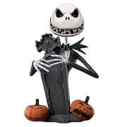 Bobble Heads > Nightmare Before Christmas - A bobble head youll be happy to fear.    Its Jack Skellington from  The Nightmare Before Christmas!     He makes a great gift!       Jack Skellington means well... but dont make him angry!   The Nightmare Before Christmas  continues to inspire the imagination over ten years after its original release. Now you can pay your respects to Tim Burtons beloved characters-- Jack Skellington, in particular-- with this Nightmare Before Christmas Scary Jack Bobble Head.  He stands approximately 7-inches tall and makes a great gift!: Sizes 