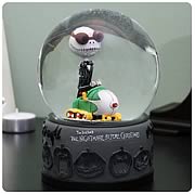Snow Globes > Nightmare Before Christmas - From Halloweentown to your home! High-quality and hand-painted! Relive your favorite moments from  The Nightmare Before Christmas ! From Halloweentown to your home, spread some holiday cheer with this Nightmare Before Christmas Snowmobile Jack Water Ball! Made from high-quality resin and hand-painted, this water ball features Jack Skellington aboard his snowmobile, from Tim Burtons classic  The Nightmare Before Christmas. Order yours today!: Sizes 