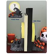 Bookends > Nightmare Before Christmas - Breathe some life into your bookshelves with these Nightmare Before Christmas bookends! Features the iconic landmark from Halloweentown! Makes a great gift! Breathe some life into your bookshelves with these Nightmare Before Christmas Sprial Hill Bookends! Featuring Jack and Sally atop Spiral Hill, these high-quality bookends stand approximately 8-inches tall. Order yours today!: Sizes 