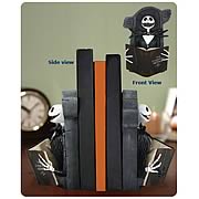 Bookends > Nightmare Before Christmas - Breathe some life into your bookshelves with these  Nightmare Before Christmas  bookends!    Featuring  NBXs  one-and-only Jack Skellington.    Makes a great gift!       Breathe some life into your bookshelves with these  Nightmare Before Christmas  bookends! Featuring the one-and-only Jack Skellington enjoying his favorite book, these high-quality Nightmare Before Christmas Jack Reading Bookends stand approximately 8-inches tall.  Order yours today!: Sizes 