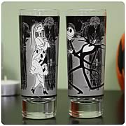 Barware > Nightmare Before Christmas - From Halloweentown to your home! High-quality glassware featuring Jack Skellington and Sally from  The Nightmare Before Christmas ! Makes a great gift! From Halloweentown to your home, entertain with this Nightmare Before Christmas Jack and Sally #2 Shot Glass 2-Pack! Featuring one Jack and one Sally shot glass, this high-quality glassware featuring your favorite characters from Tim Burtons classic  The Nightmare Before Christmas  are sure to delight! Order yours today!: Sizes 